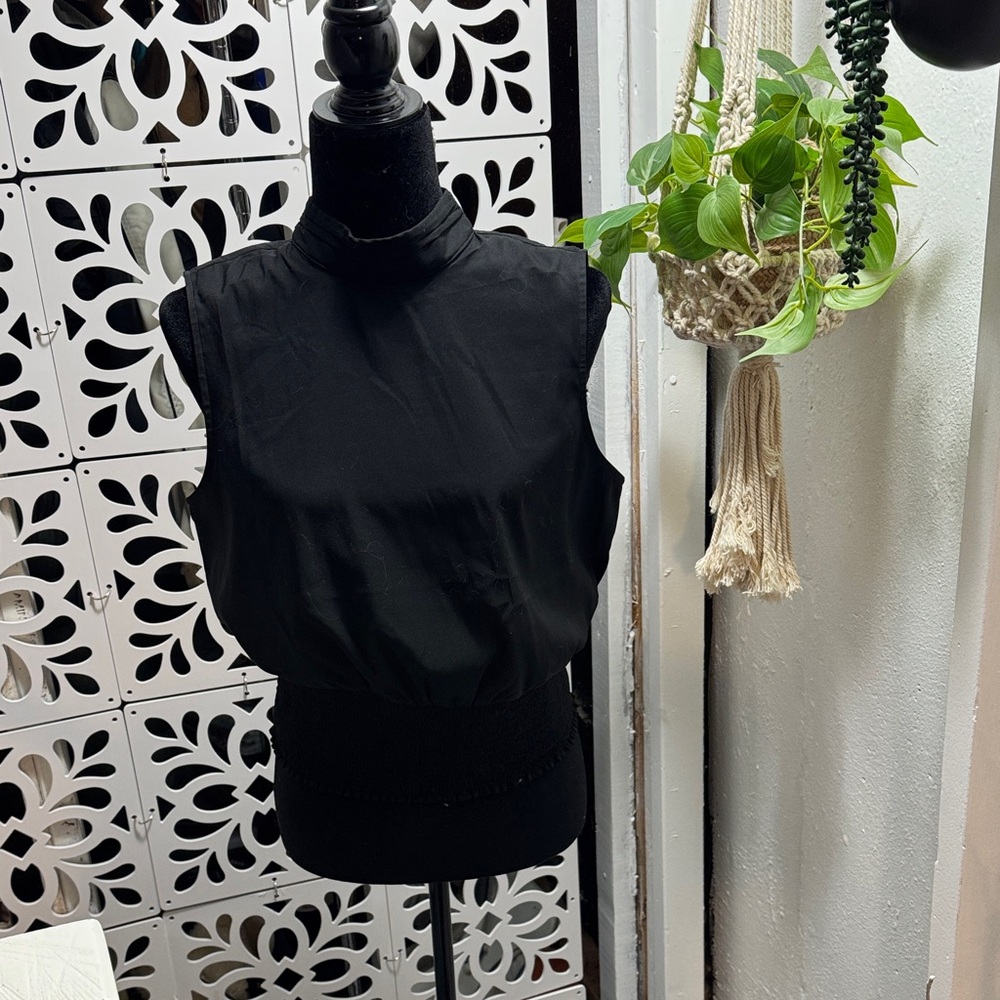 Express Black Sleeveless Blouse